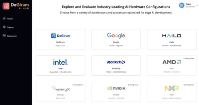 AI Hub Homepage hub.degirum.com