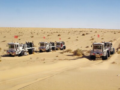 El primer proyecto de exploración geofísica de Sinopec en Argelia. (PRNewsfoto/SINOPEC)