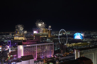 LAS VEGAS RINGS IN 2025 WITH OFFICIAL COUNTDOWN BY SPHERE FOLLOWED BY CHOREOGRAPHED FIREWORKS SHOW SPANNING THE LAS VEGAS STRIP