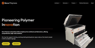 Nova Polymers, Inc. New Website Homepage