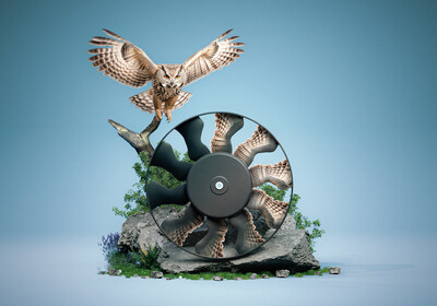 The new high-performance bionic fan is inspired by the wings and feathers of an owl reducing loud noises from fans under full load and when charging vehicles.