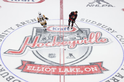 Image from the Kraft Hockeyville 2024 pre-season game featuring the Ottawa Senators and Pittsburgh Penguins. (Photo by Dave Sanford/NHLI via Getty Selects). (CNW Group/Kraft Heinz Canada)