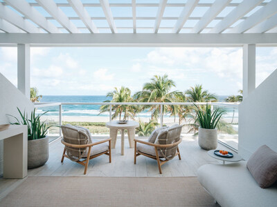 The reimagined Beach Club features 210 fully renovated guest rooms and suites, some with expansive outdoor living spaces such as the Ocean View Studio Suite + Terrace.