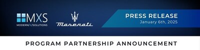 Team MXS & Maserati Program Partnership Announcement