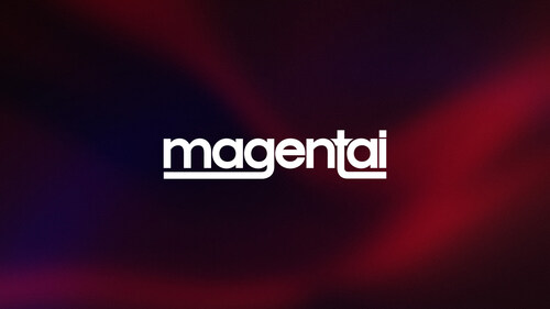 The Magentai Logo: A Bold Fusion of Red and Blue, Symbolizing the Balance Between Action and Trust in Cybersecurity