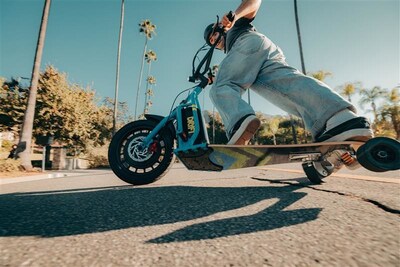 The Dryft Board's design and Style Selector give riders the ability to execute smooth, precision sliding across pavement. Photo credit: Aaron Brimhall