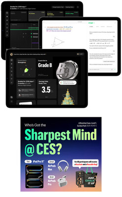 Seomjae Showcased New AI Learning Platform 'CHALK' at CES 2025 Unveiled, Launching Math Challenge at Main Exhibition