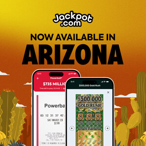 Jackpot.com Launches in Arizona, Allowing People to Buy Lottery Tickets and Scratchers on Mobile Devices