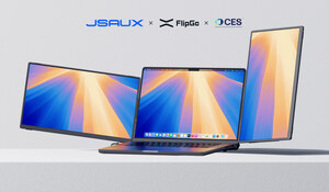 JSAUX、CES 2025でFlipGo Horizo nデュアルモニターを発表