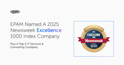 Newsweek Ranks EPAM Among Top 5 in IT Services & Consulting on its 2025 Excellence 1000 Index