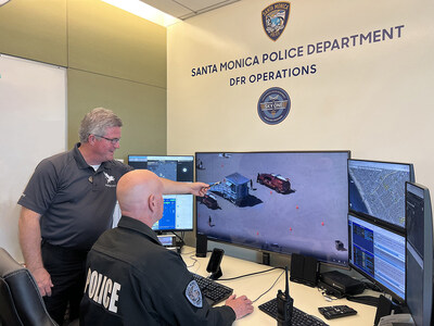 Barry Brennan, Flying Lion President & Founder, provides Drone as First Responder (DFR) Tactics Training to the Santa Monica Police Department.