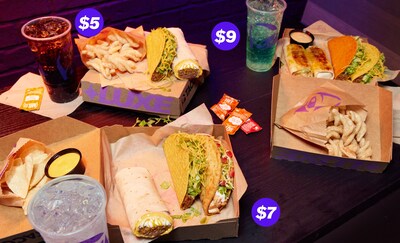 Taco Bell’s Luxe Cravings Boxes embrace the idea that more is more, with the $5 Classic Luxe Cravings Box, $7 Supreme Luxe Cravings Box, and $9 Discovery Luxe Cravings Box.