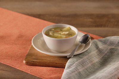 Cracker Barrel's new Chicken n' Dumplin soup available just in time to combat the cold winter weather. Available as a cup or bowl featuring homestyle dumplins with shredded chicken, celery, carrots and onions in a savory broth.