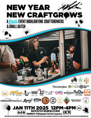 New Year New Craft Grows Event at Stash Dispensaries - Jan 11th, 2025, from 12-4 pm.