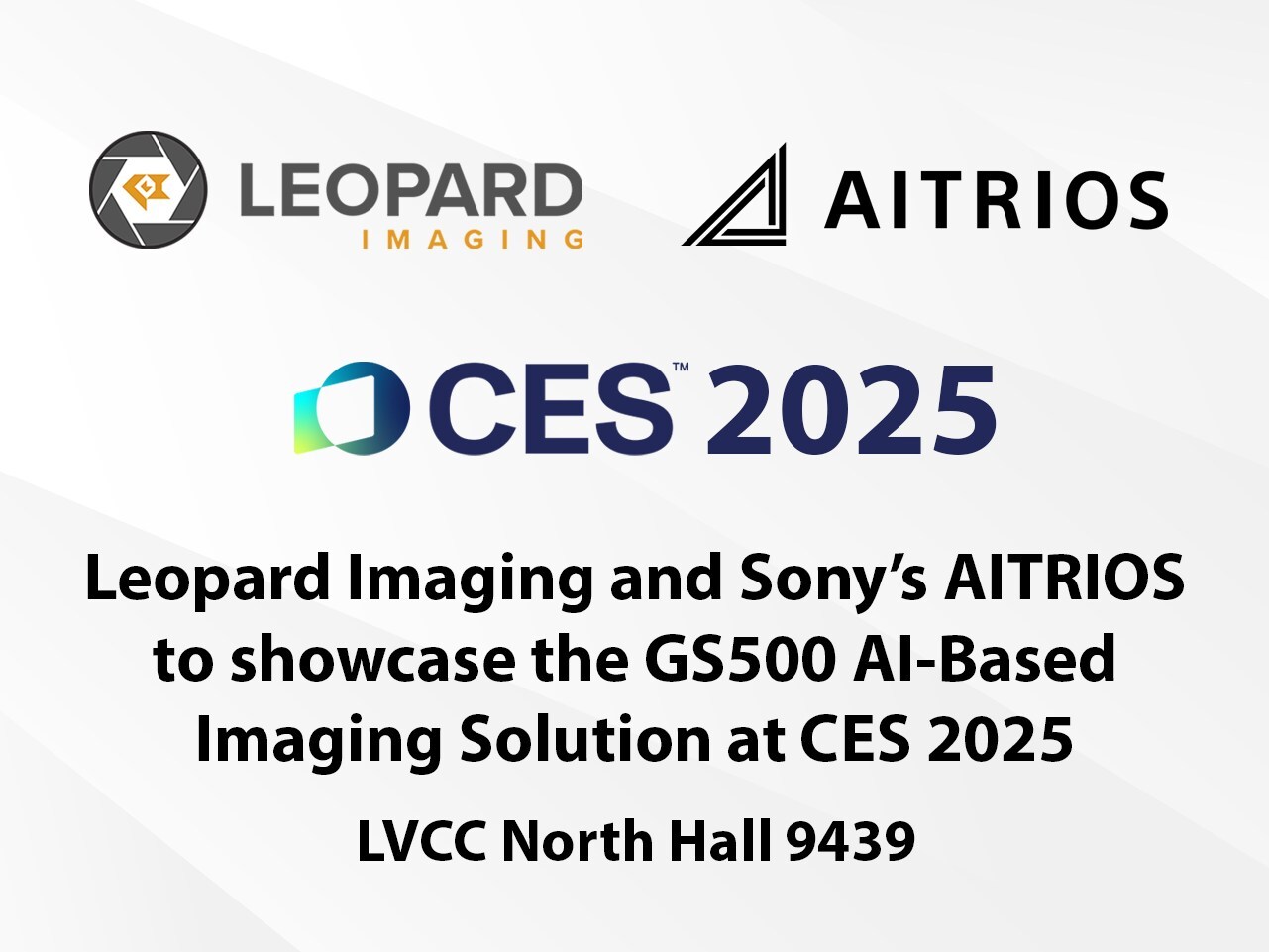 Leopard Imaging and Sony Semiconductor Solutions Collaborate to Showcase GS500 AI-Based Imaging Solution for Smart City at CES 2025