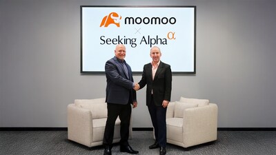 Left: Steven Cress, Vice President of Quantitative Strategy, Seeking Alpha. Right: Neil Mcdonald, CEO, Moomoo US