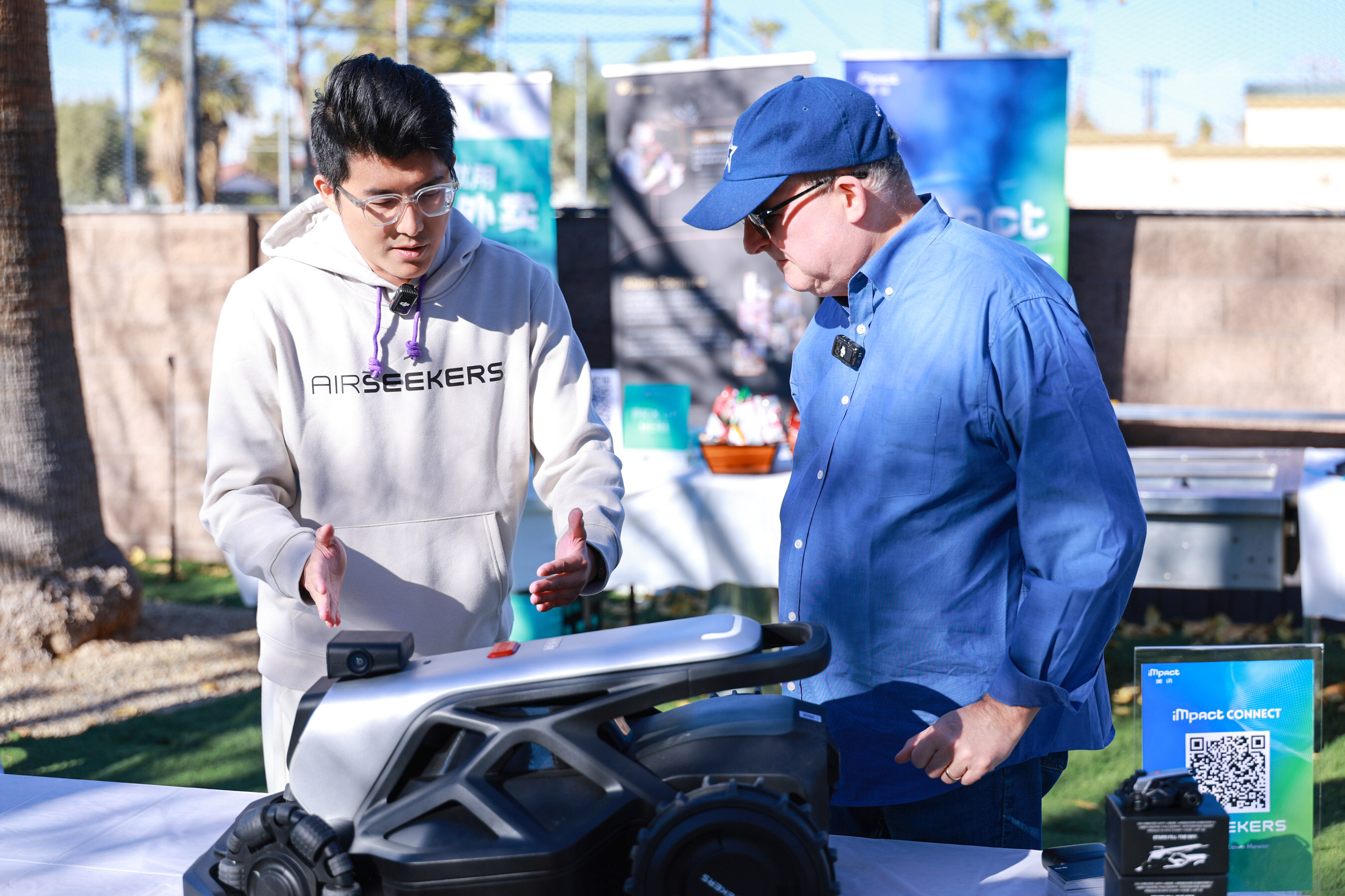 AIRSEEKERS Tron Robotic Lawn Mower Debuts at iMpact Connect During CES 2025