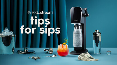 SODASTREAM FLIPS THE SCRIPT ON TIPPING THIS DRY JANUARY (PRNewsfoto/SodaStream)