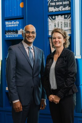 White Castle President Anthony Joseph with Lisa Ingram, White Castle CEO and board chair.