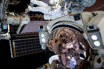 NASA astronaut Shane Kimbrough and ESA (European Space Agency) astronaut Thomas Pesquet conduct a spacewalk to complete work on the International Space Station on June 25, 2021. Credit: NASA