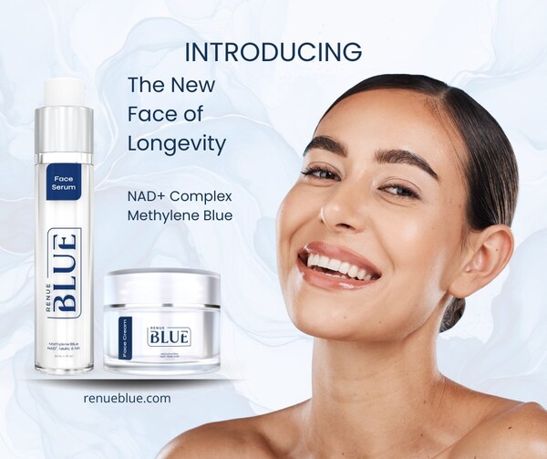 Renue by Science Launches Innovative Liposomal NAD+ Skincare Line, Renue Blue, Emphasizing Skin