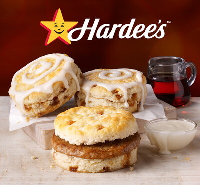 Hardee's Sausage Maple Biscuit and Maple Biscuits, part of the new maple-inspired lineup