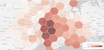 Traffic patterns in New-York, the slowest U.S. city