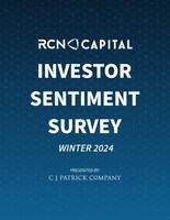 REAL ESTATE INVESTOR OPTIMISM PLUMMETS IN THE FOURTH QUARTER ACCORDING TO WINTER 2024 RCN CAPITAL INVESTOR SENTIMENT INDEX