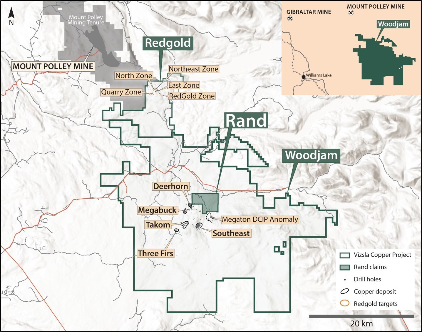 Figure 1 – Rand Claims Location (CNW Group/Vizsla Copper Corp.)