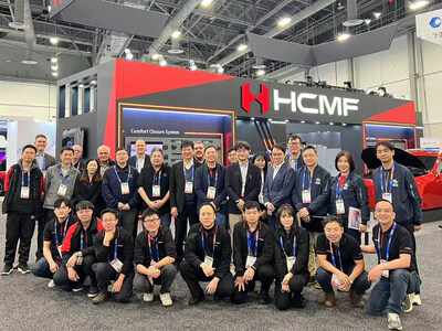 HCMF Group and Partners Kick Off CES 2025 with a Group Photo at Booth #7230