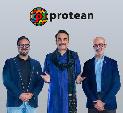 (L-R) Gaurav Ramdev, CMGO, Protean eGov; Actor Pankaj Tripathi; and Suresh Sethi, MD & CEO, Protean eGov Technologies Ltd