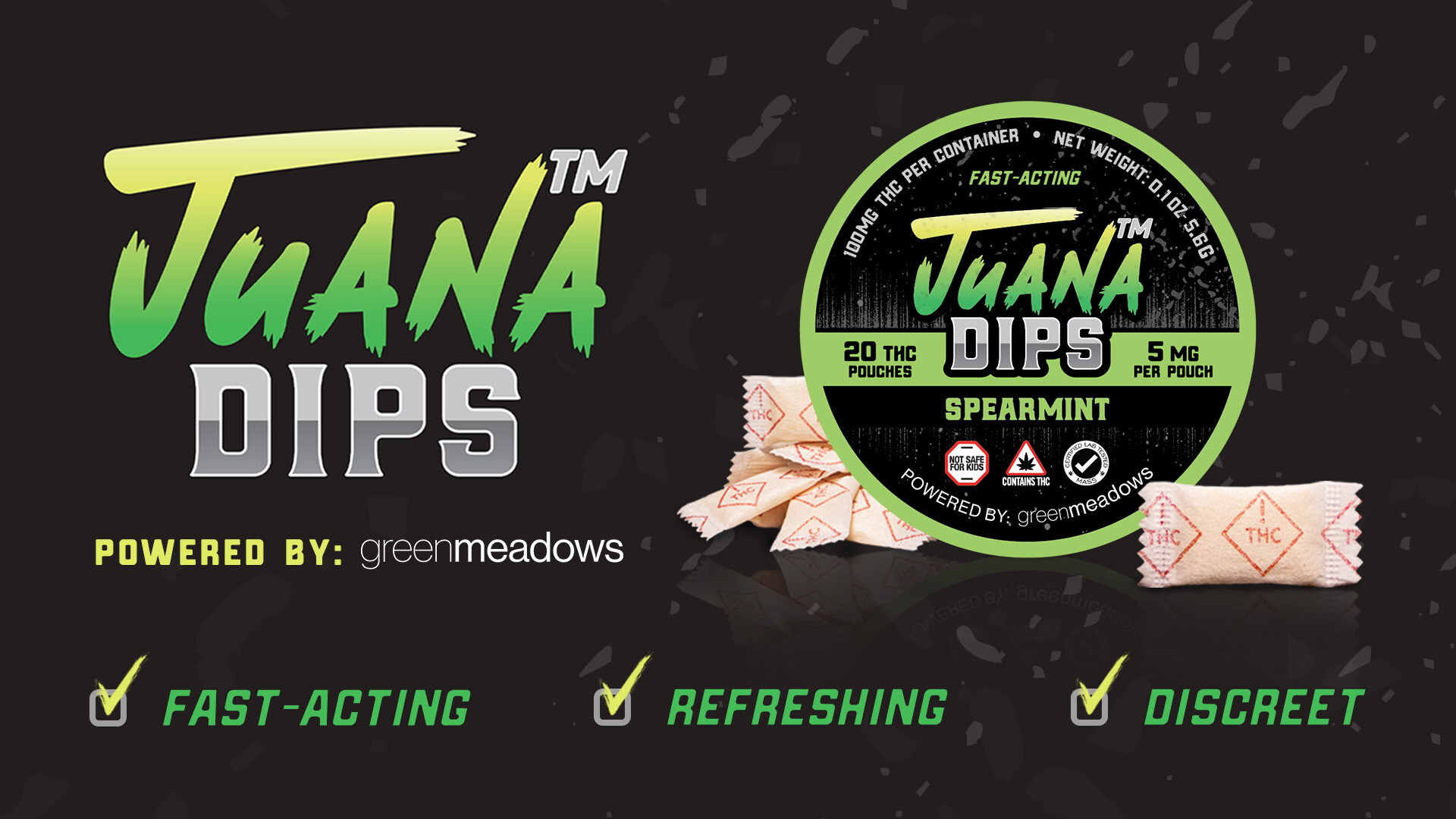 Green Meadows Teams Up with Colorado-based JuanaDips to Launch Award-Winning THC Pouches in Massachusetts