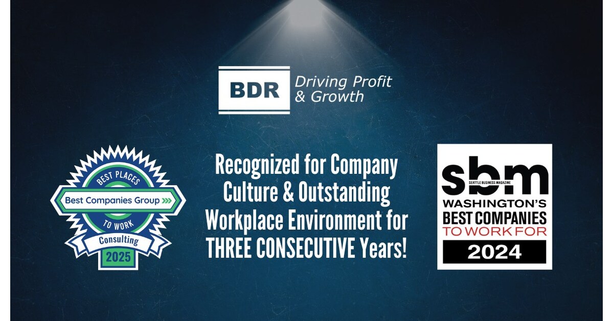 TRW BDR named 'Best in Consulting' and one of 'Washington's Top 100 Best Places to Work'