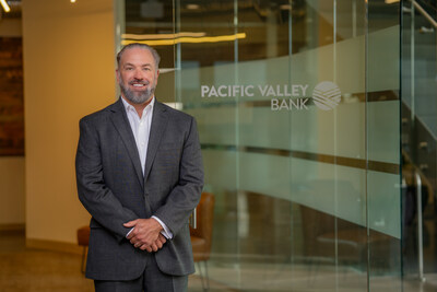 Dean Austin at Pacific Valley Bank's corporate offices.