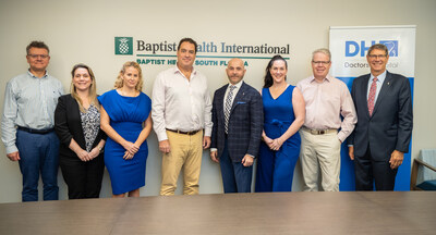 Leaders from Baptist Health International and Doctors Hospital celebrate their strategic collaboration to pursue Joint Commission International Accreditation, marking a pivotal step toward elevating healthcare standards in the Cayman Islands. 