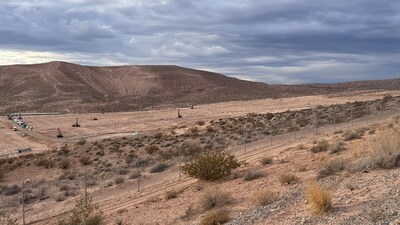 Construction is underway at the Escape Solar Project located in Lincoln County, Nevada.