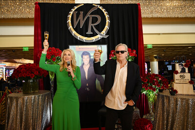 Cami Christensen, President and General Manager of Westgate, led team members and Elvis fans in a champagne toast today alongside David Stanley, Elvis’ stepbrother and star of the Westgate show My Brother Elvis: An Evening with David Stanley.