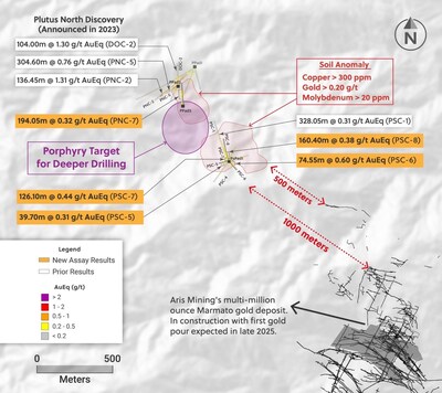 Figure 3: Plan View of the Plutus Target (CNW Group/Collective Mining Ltd.)