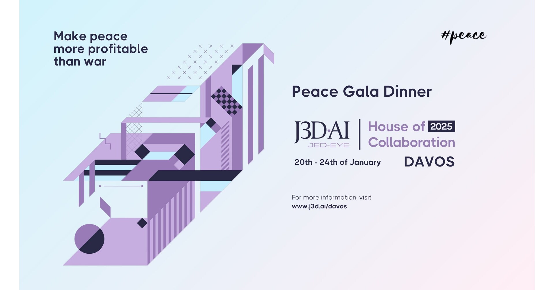 Prestigious Peace Gala Dinner Alongside the World Economic Forum in Davos