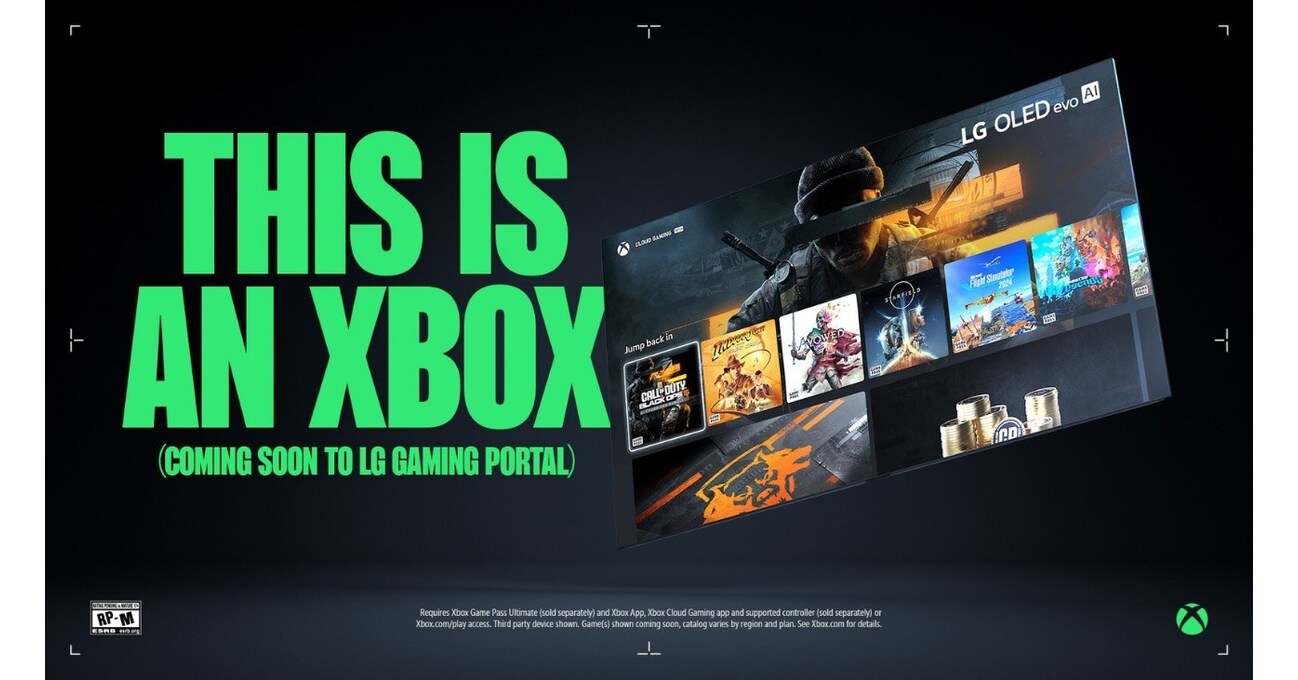 LG e Xbox se unem para revolucionar o jogo em nuvem nas Smart TVs LG