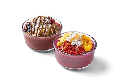 Dragon Fruit Bowl and Acai Bowl with NUTELLA®