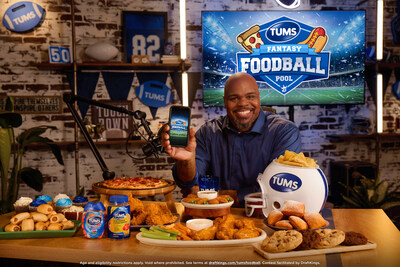 TUMS Fantasy Foodball Pool Spokesperson Vince Wilfork