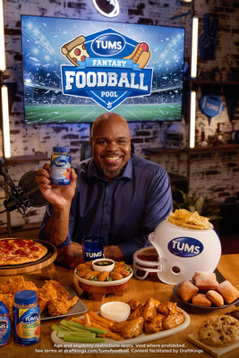 TUMS Fantasy Foodball Pool Spokesperson Vince Wilfork