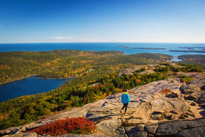 Hiking in Maine. Photo by John Stout, courtesy of Mountain Travel Sobek.