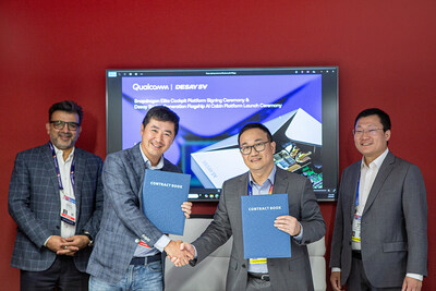 Desay SV and Qualcomm Technologies, Inc. held a joint signing ceremony at 2025 CES