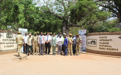 Socios del proyecto Tech4Nature en el evento de inauguración (PRNewsfoto/Huawei)