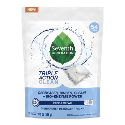 Seventh Generation Triple Action Dishwasher Detergent Packs