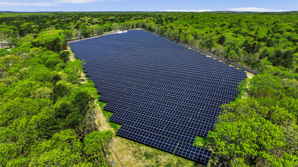 PureSky Energy's Cotuit Solar Farm near Sandwich, MA.