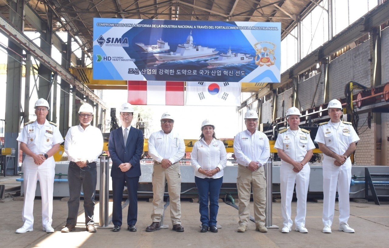 HD Hyundai Heavy Industries Begins Warship Construction in Peru