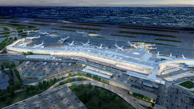 Aerial rendering of JFK Terminal 6